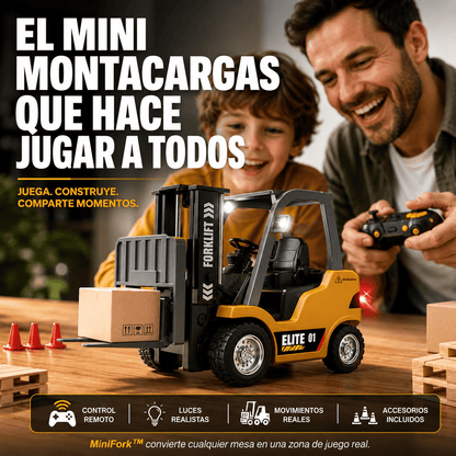 MiniFork™ – El Montacargas RC que Convierte Cualquier Mesa en una Zona de Juego Real