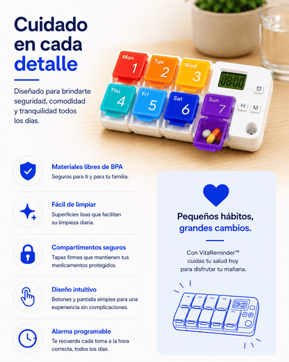 VitaReminder™ — El Método Simple Para Nunca Volver a Olvidar Tus Medicamentos