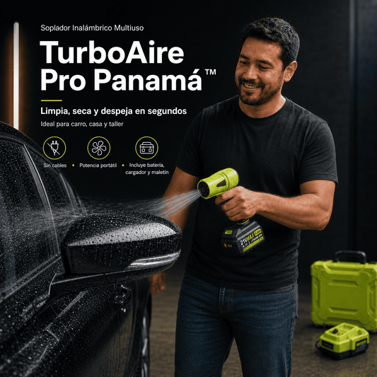 TurboAire Pro™ – Sistema Inalámbrico de Limpieza y Secado Multiuso
