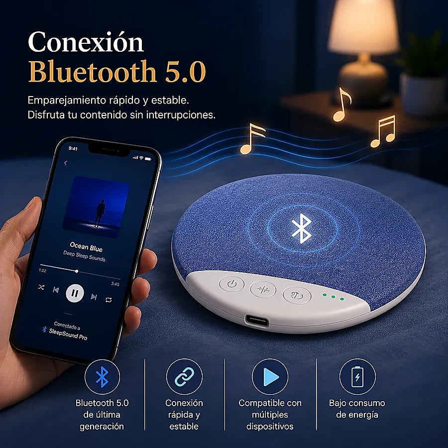 DreamSound™ Escucha Lo Que Te Relaja Sin Auriculares Ni Interrupciones