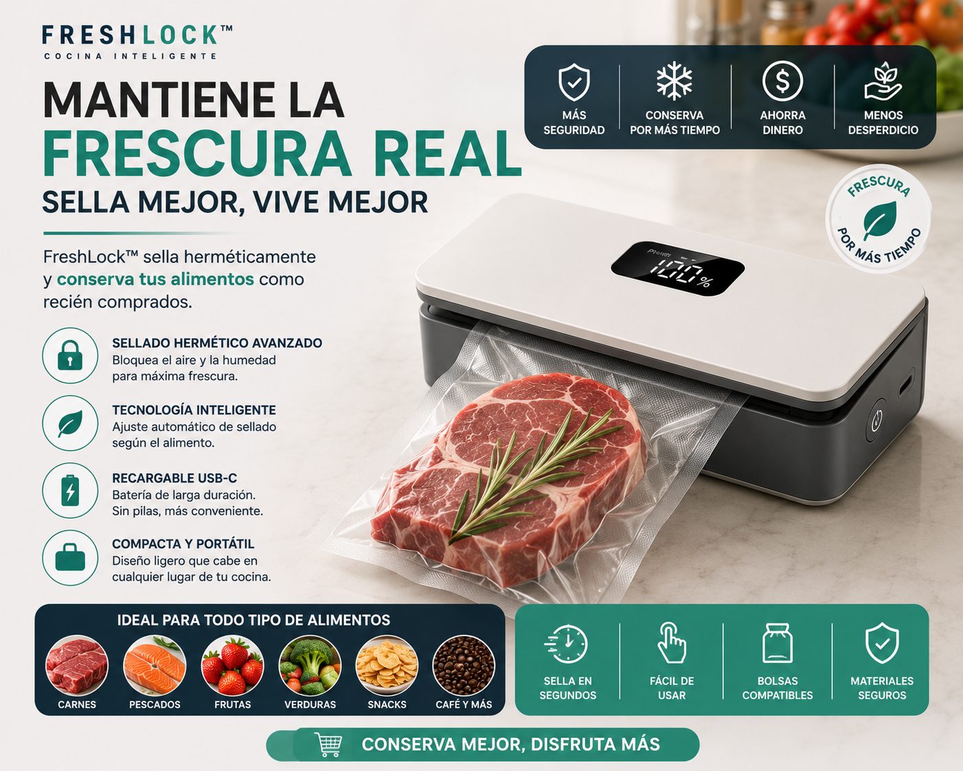 FreshLock™ Cocina Inteligente