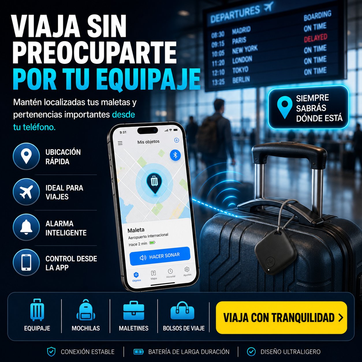 TrackEase™ Sistema Inteligente de Localización Diaria