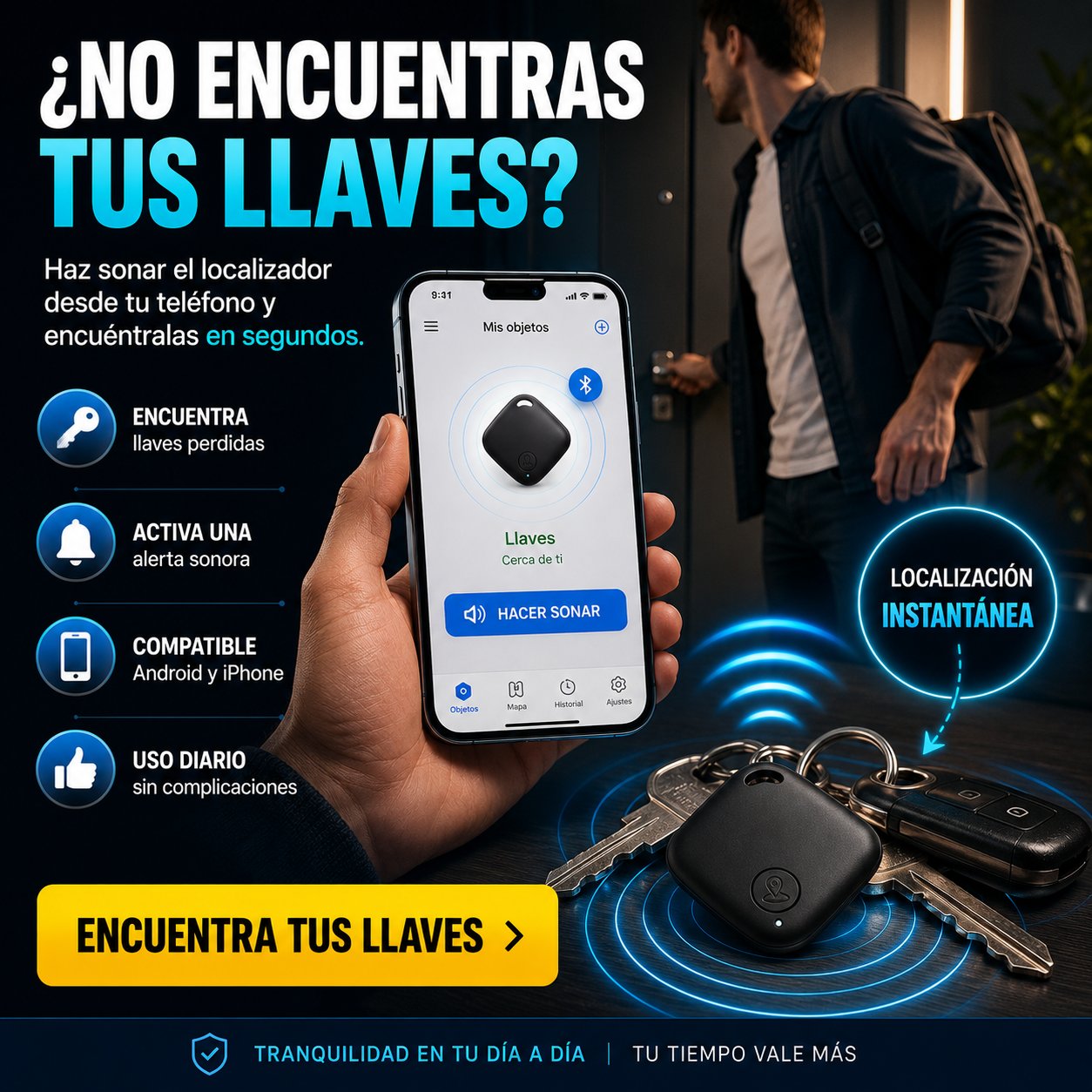 TrackEase™ Sistema Inteligente de Localización Diaria