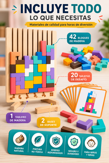 Rompecabezas Montessori de Lógica y Creatividad